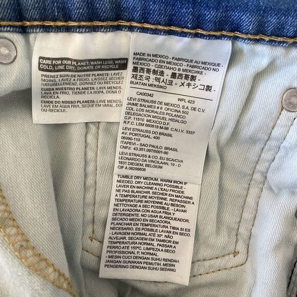 Levi's Men's 505 Regular Stretch Light Wash Jeans 40X30 NEW Straight Leg - Picture 9 of 10